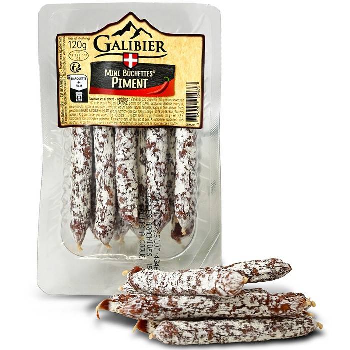 Galibier Saucisson Mini Buchettes Piment 120g