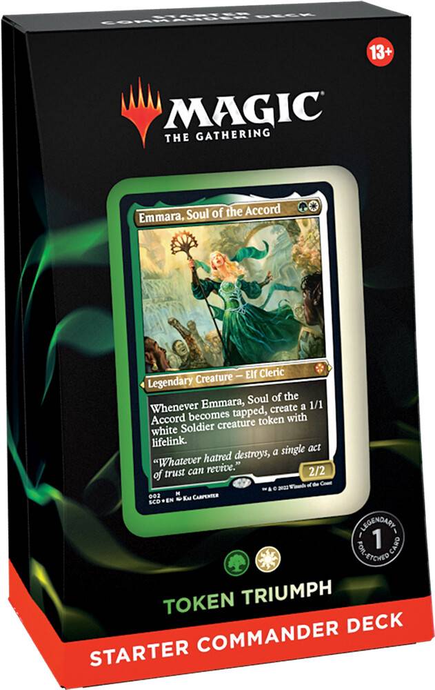 Magic Starter Commander Deck Token Trium Token Triumph - Grön/Vit