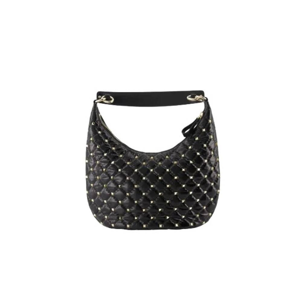 Valentino Vintage Pre-owned Rockstud Bow Double Zip Wristlet Clutch - Vintage - Dame - Sort - ONE SIZE - Læder