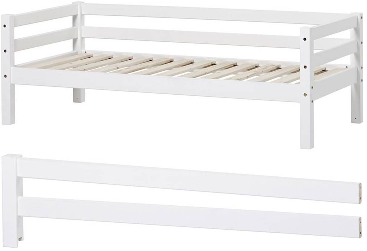 Hoppekids Basic Juniorseng m. Sengehest 70x160cm, Hvid