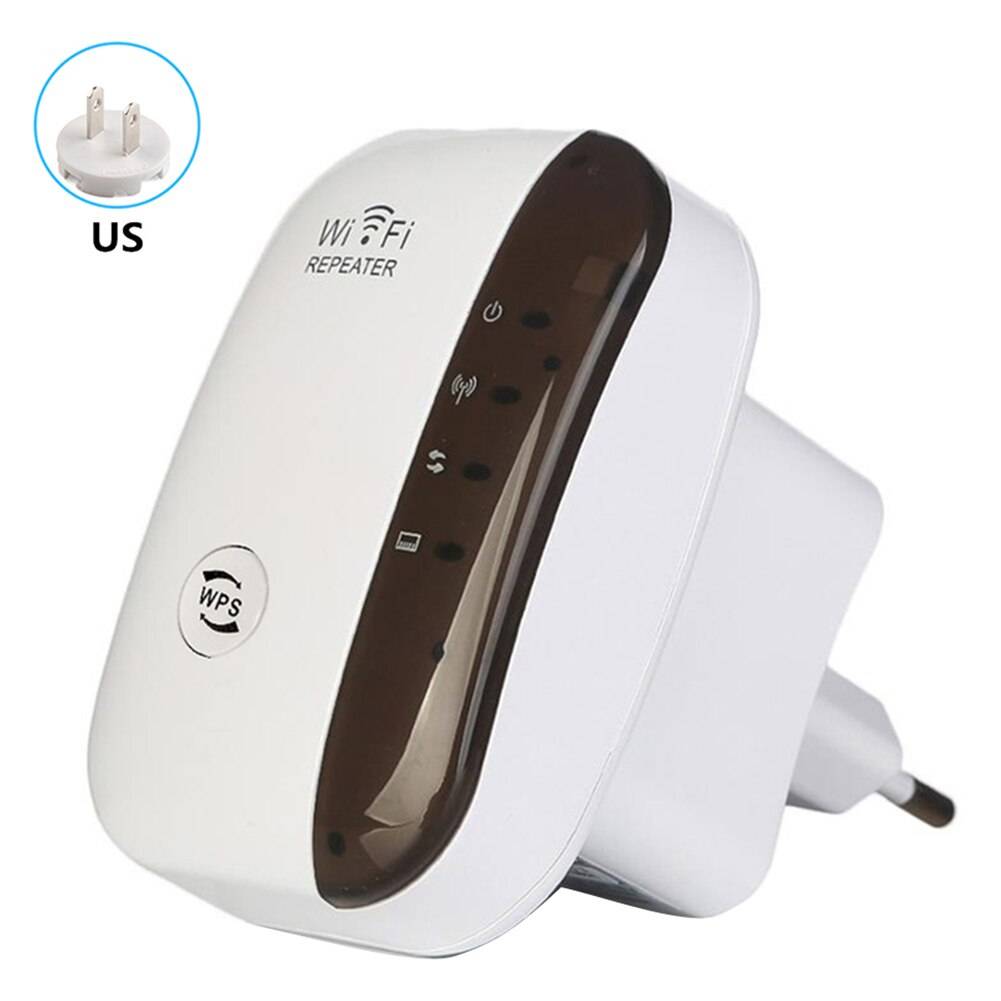 300 mbps eu/us plug wifi repeater trådlös router range extender signal booster förbättra trådlöst wlan nätverkstäckning - Vit us-kontakt