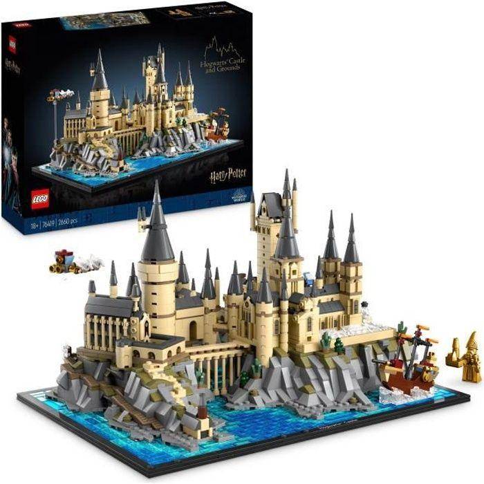 LEGO® Harry Potter 76419 Hogwarts slott och domän, Byggmodell för vuxna, Inkluderar ikoniska platser