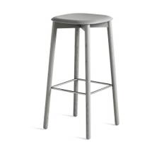 HAY - Soft Edge 82 High, Soft Grey - Barstolar - Iskos-Berlin - Grå - Trä