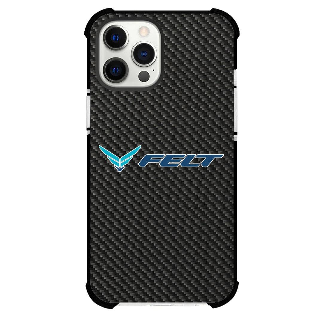 Felt Bicycles Phone Case For iPhone Samsung Galaxy Pixel OnePlus Vivo Xiaomi Asus Sony Motorola Nokia - Felt Bicycles Bike Brand Logo On Carbon Fiber Background.
