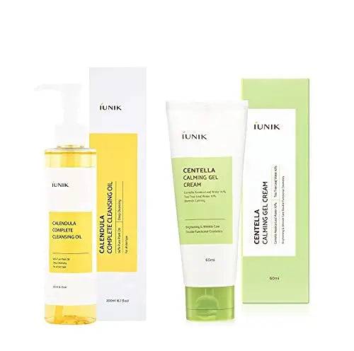iUNIK Calendula Complete Cleansing Oil, 200ml + iUNIK Centella Calming Gel Cream 60ml