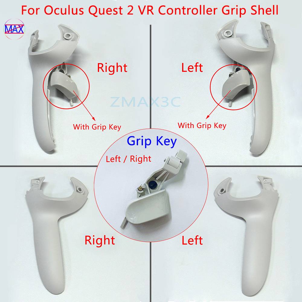 Original Controller Grip Shell With Trigger Key For Oculus Quest 2 VR Handle Cover Case For Meta Quest 2 Repair Replacement Part