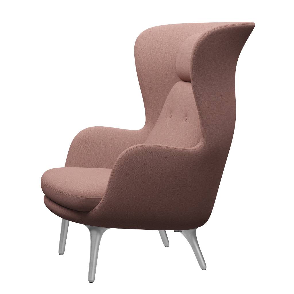 Ro Lænestol m. stel i aluminium fra Fritz Hansen Christianshavn - 1131 Orange/Red - Jacobsen Plus