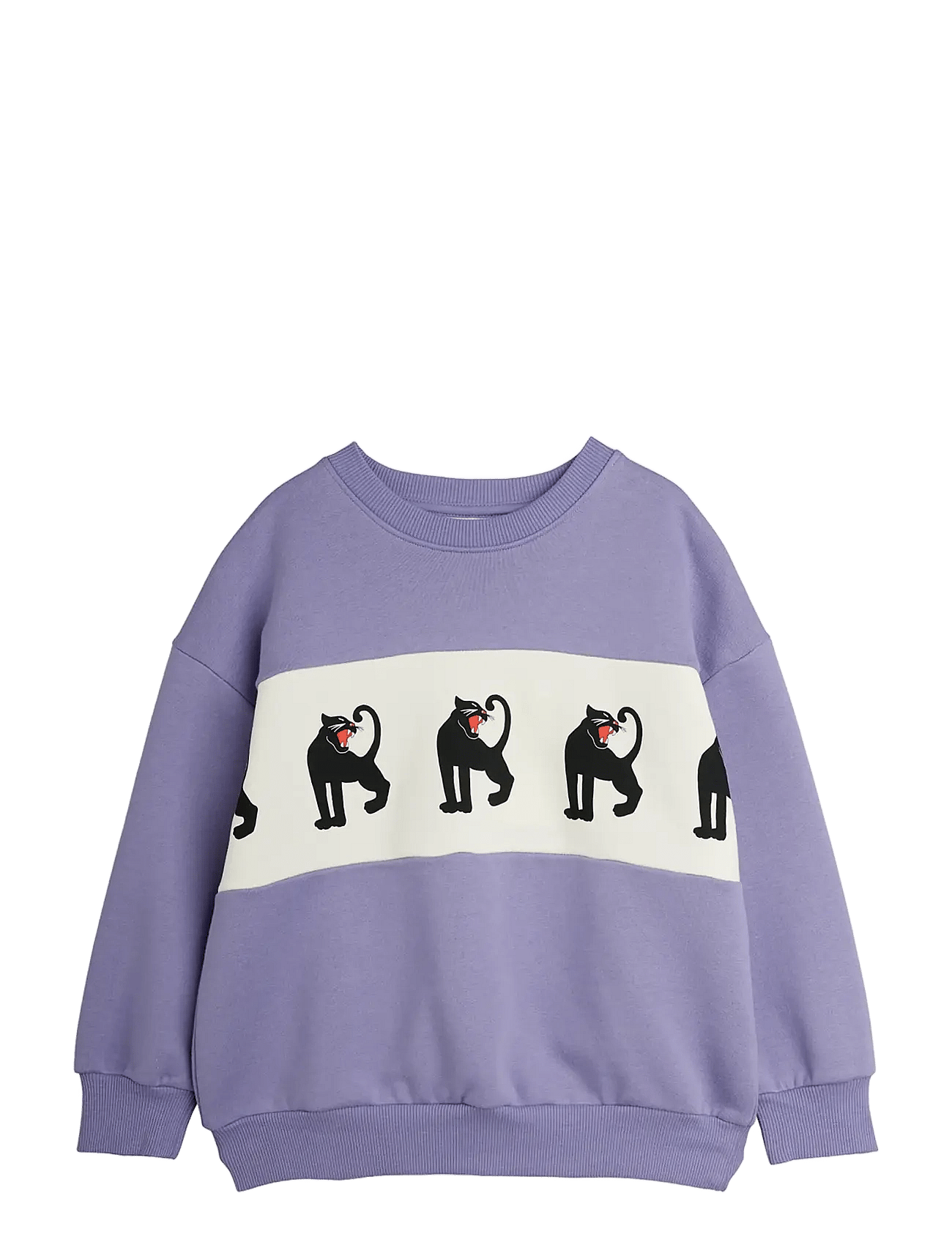 Mini Rodini Panther Panel Sweatshirt - Purple - 80/86