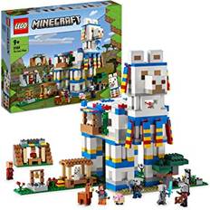 LEGO 21188 Minecraft Lamabyn Byggleksaker, Bondgård leksak, Modulärt Byggset med Minifigurer, Leksaker för Barn från 9 år