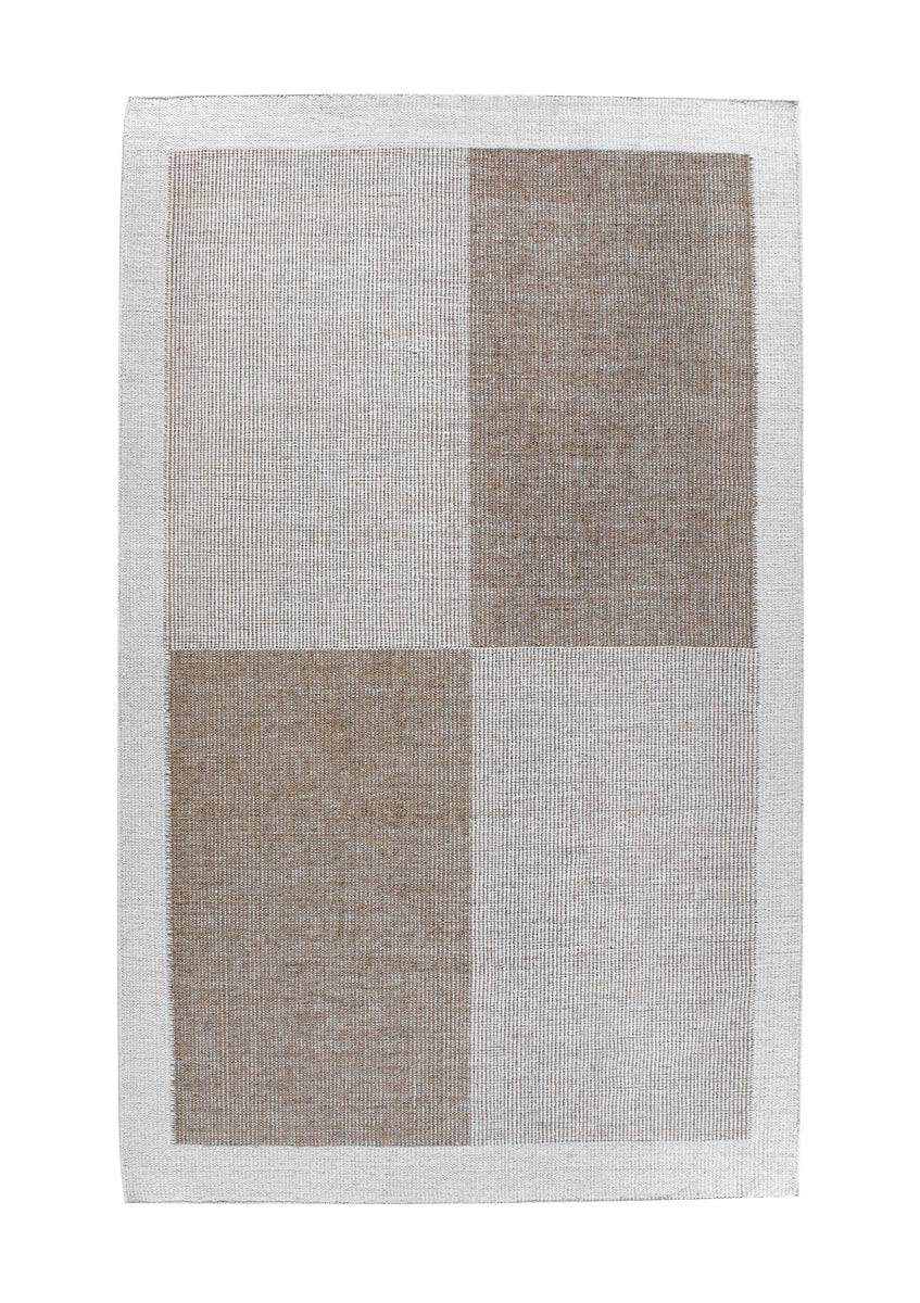 Paris Kelim tæppe - Hvid - 200x300 / Beige