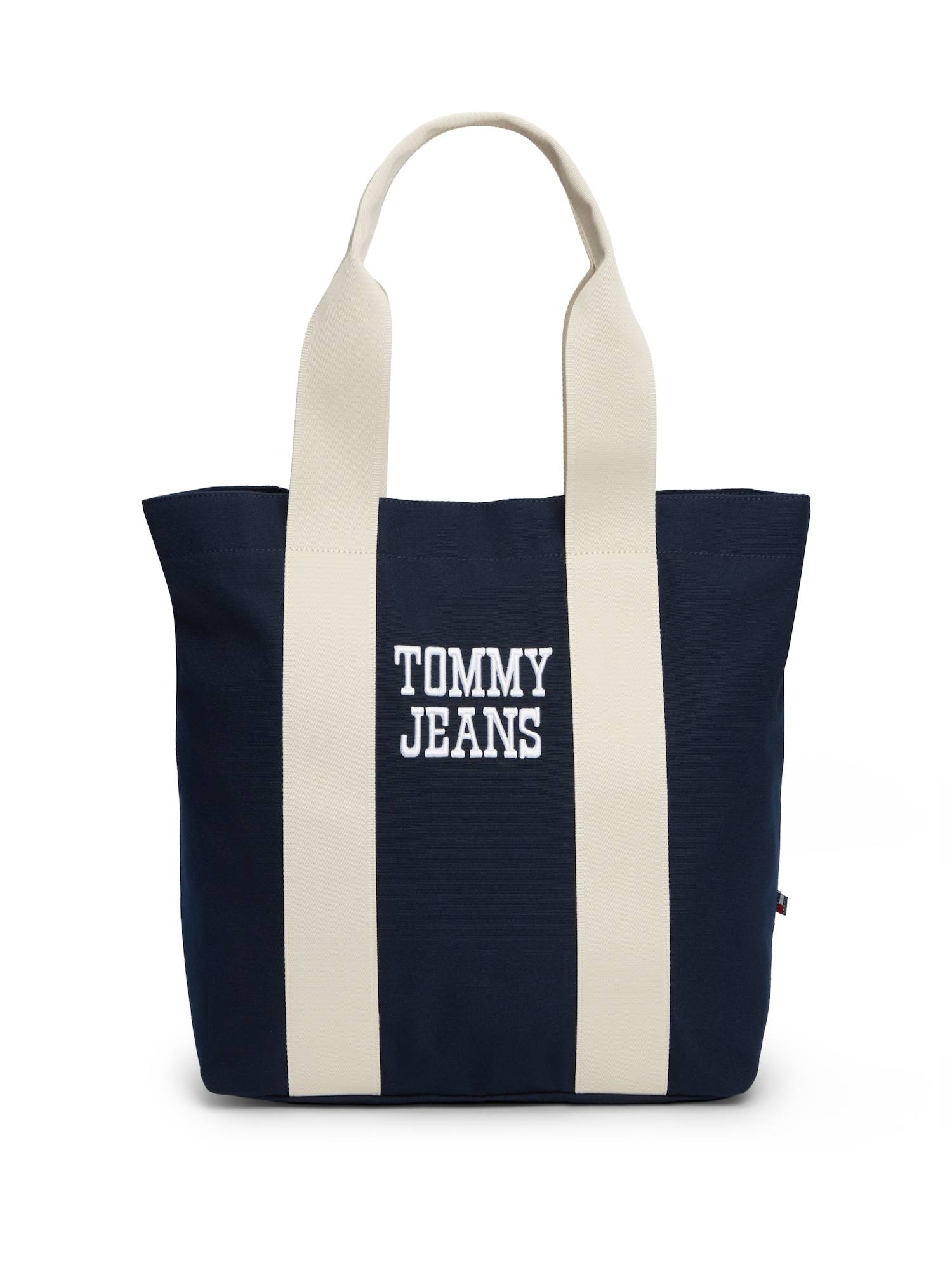 Tommy Jeans Shopper 'BOLD' navy / hvid / naturhvid