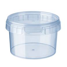 Condi plastbøtte 565ml - MED låg - 11,8 x 7,9 cm