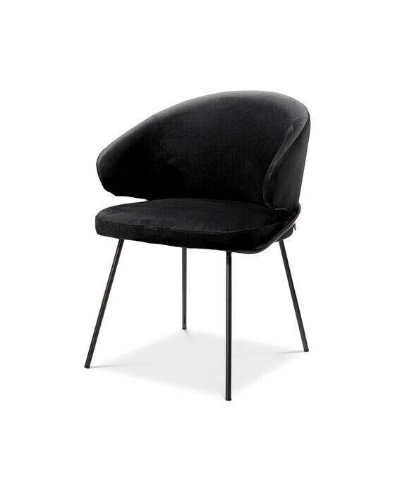 Kinley spisestol roche black velvet