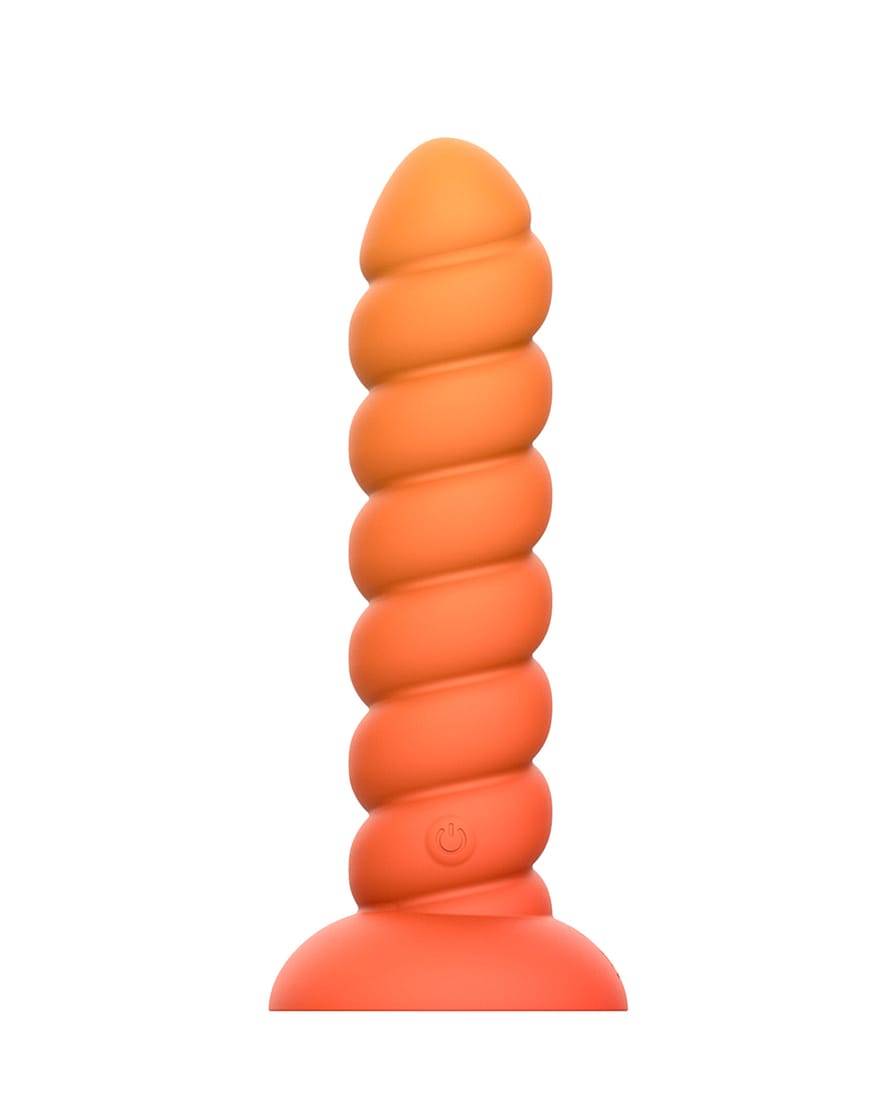 Peech Twist Vibrerende Dildo med Sugekop