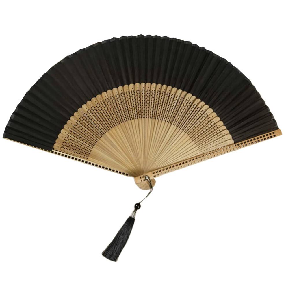 Vikbar sidenfläkt 23 cm – Lätt och andningsbar