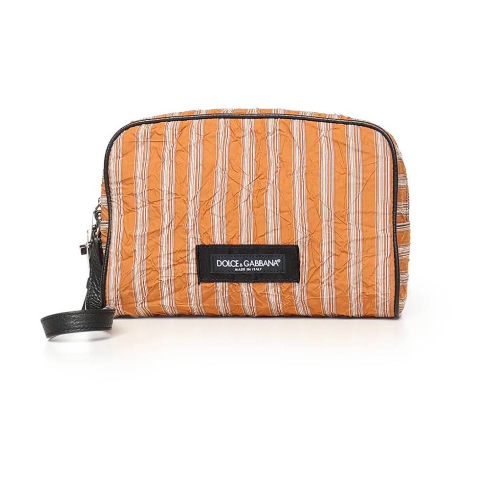 Dolce & Gabbana Froissé Fabric Håndtaske - Tasker - Herre - Flerfarvet - ONE SIZE - Bomuld