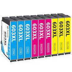 Hookink 603XL Druckerpatronen Kompatibel für Epson 603XL 603 XL für Expression Home XP-2100 XP-2150 XP-3100 XP-3105 XP-3150 XP-4100 XP-4155 Workforce WF-2810 WF-2830 WF-2835 WF-2840 WF-2850