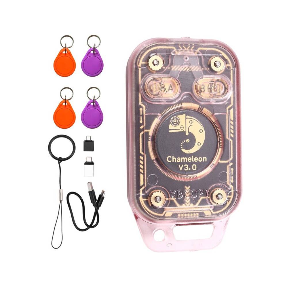 Chameleon V3.0 RFID Chip Reader Card Emulator+2XUID/CUID Keychain ID IC Tag Copyer NFC Reader Writer