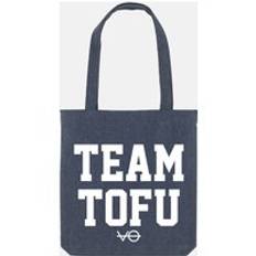 Team Tofu Woven Tote Bag, Vegan Gift - Midnight