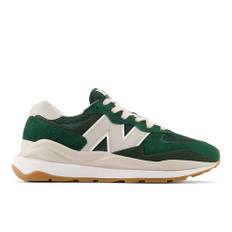 New Balance Mænd 57/40 i Grøn/Grå/Hvid læder, Størrelse 45