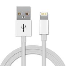 USB-kabel / datakabel för Apple TV Siri Remote / Logitech Crayon fjärrstyrning, radiostyrning, fjärrkontroll mm - 1m 1A USB-sladd Datakabel vit