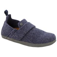 Birkenstock Kid's Zermatt HL Felt Hyttesko Børn størrelse 25 - Narrow farve blå