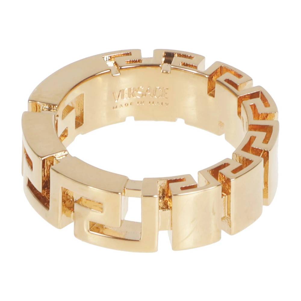 Versace Greca Ring - Accessories - Herre - Gul - 50 MM - Uld