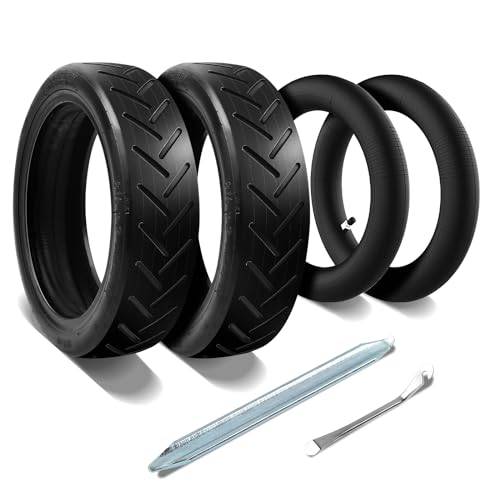 MaxEarn 4 st. 8, 1/2 x 2, e-skoter, däckset, inner- och ytterdäck, 20 cm, elskoter, reservhjul med slang och kojärn, gummidäck för Xiaomi M365/Pro/1S/Pro 2/Essential elscooter