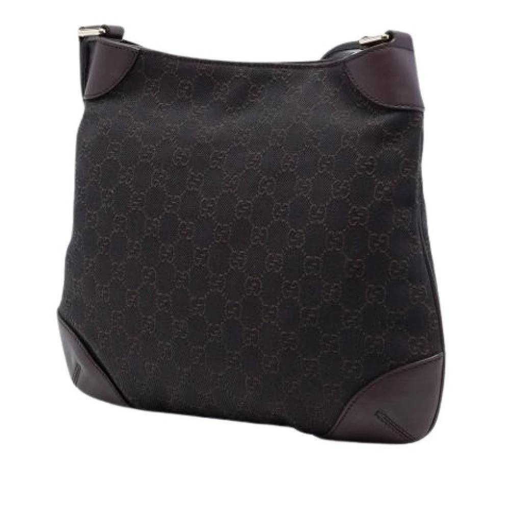 Gucci Vintage Pre-owned Vintage Denim Skuldertaske - Vintage - Dame - Brun - ONE SIZE - Uld