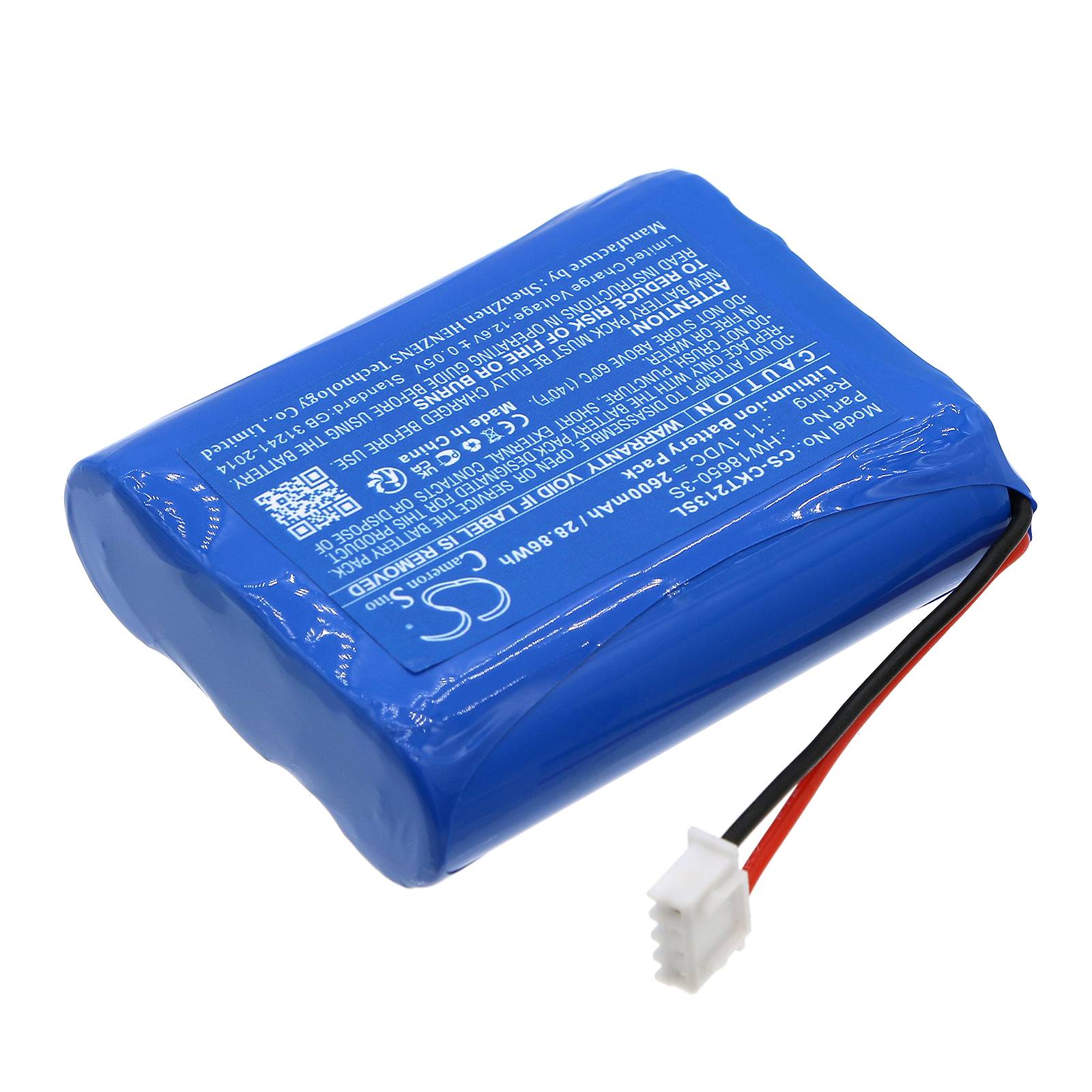 Batteri for Clarke-Tech CT 2013 HW18650-3S 11.1 V 2600 mAh Li-ion