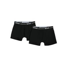 Black Boxer Shorts Set For Boy With Logo