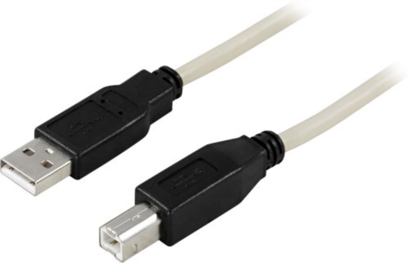 USB 2.0 kabel Typ A hane - Typ B hane 1,8m