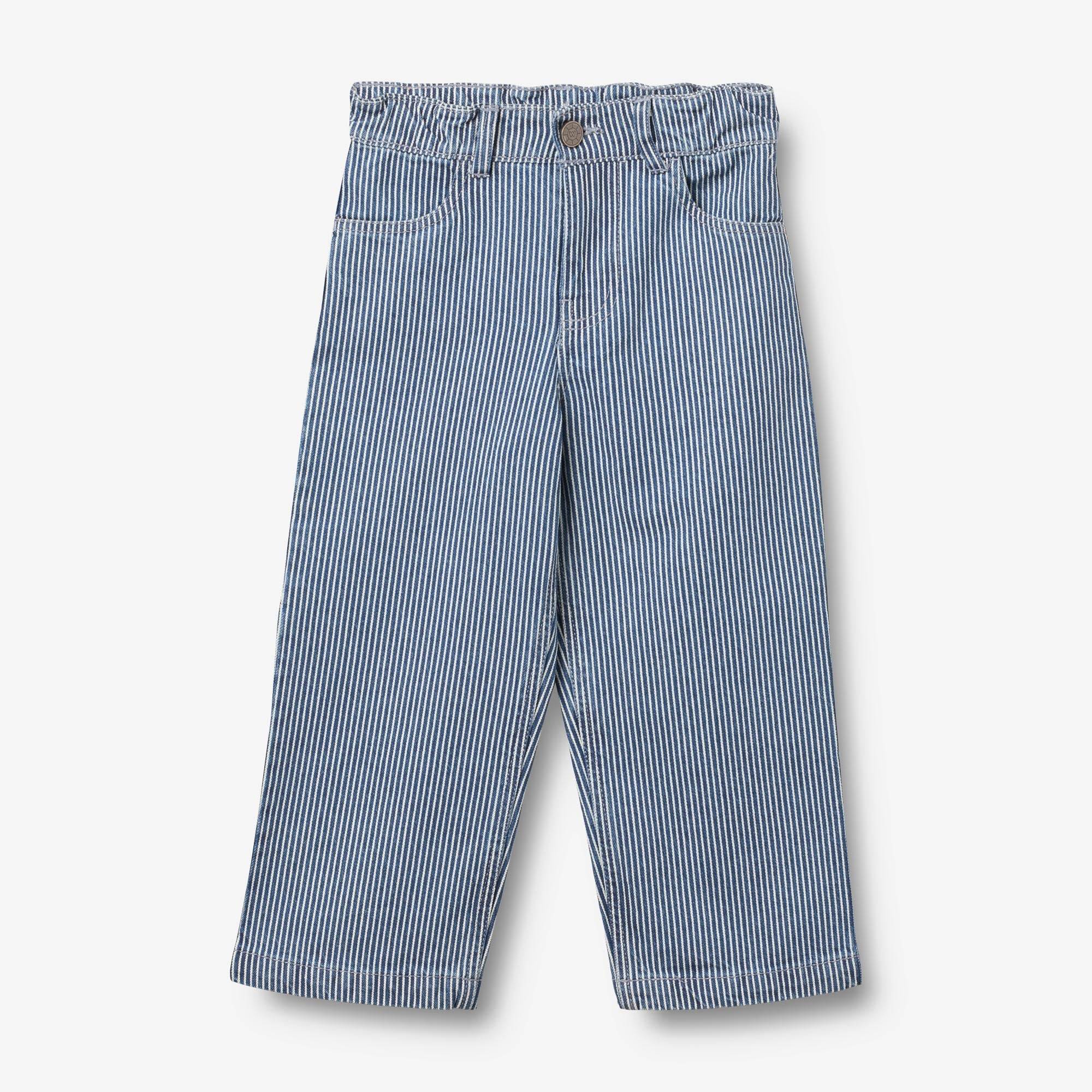WHEAT® - Denim Bukser Felix - denim stripe - Str 116.