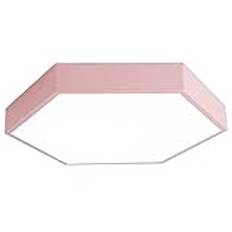 Enkel geometri Modernt led takljus Minimalistisk metall inomhus infälld taklampa 5000K dagsljuslampa dimmer ljusarmaturer för kök, vardagsrum, sovrum, hall/rosa/40 cm