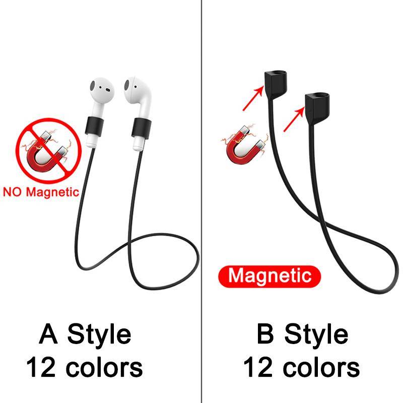 Anti-förlust Silikon Hörlurar Rephållare Kabel För Apple AirPods 4 Pro 3 2 1 Trådlösa Bluetooth Hörlurar Nackrem Sladd Snöre white