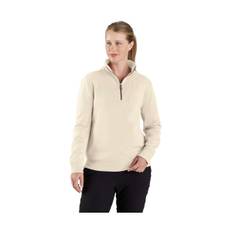 Carhartt FIBER SERIES HALF-ZIP SWEATSHIRT - OAT MILK , S