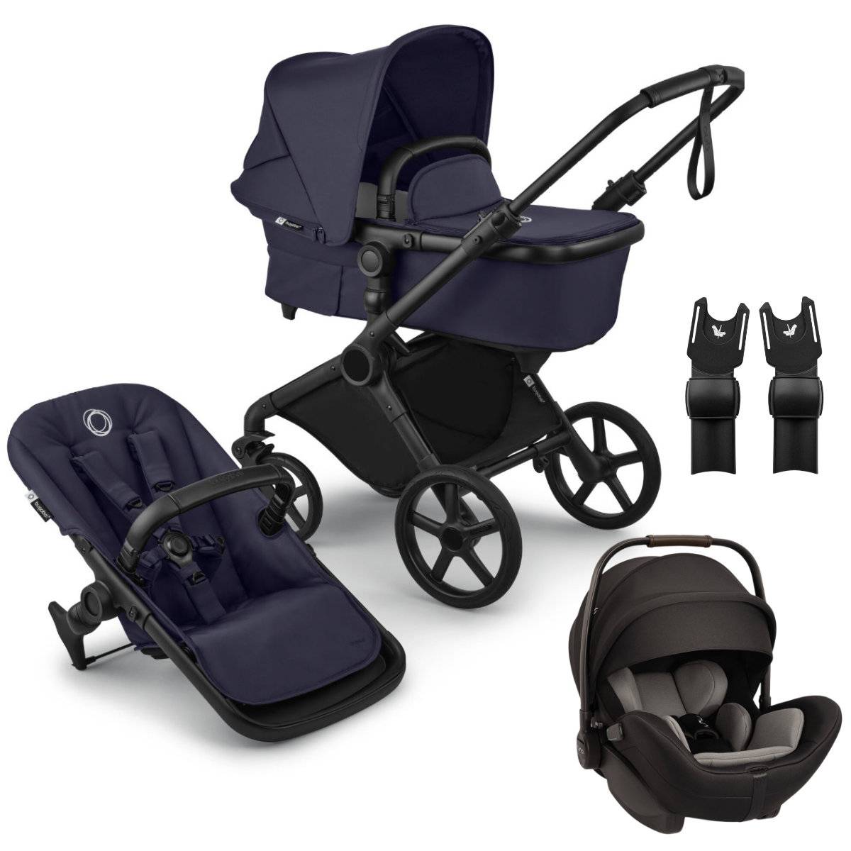Bugaboo Cub Stroller Set 3 in 1 incl. Nuna Arra Flex i-Size Infant Car Seat - Deep Indigo