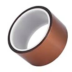 Rankomu Värmebeständig självhäftande tejp Kapton tejp, 3 x 0,06 mm, värmebeständig självhäftande tejp, hög isolering för 250-300 °C, 50 mm bredd, perfekt för elektroniska applikationer