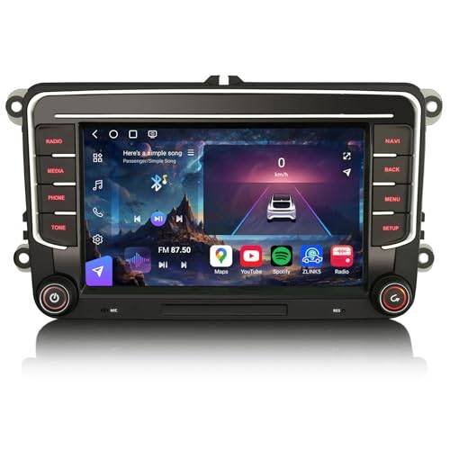 Erisin 8+128 GB Android 16 CarPlay bilradio för VW Polo 6R Passat T5 Golf 5