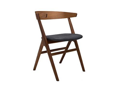 No 9 Chair i eg røget/Dunes Anthracite - Sibast Furniture