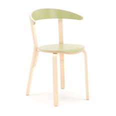 Stol LINUS, höjd: 450 mm, grön laminat