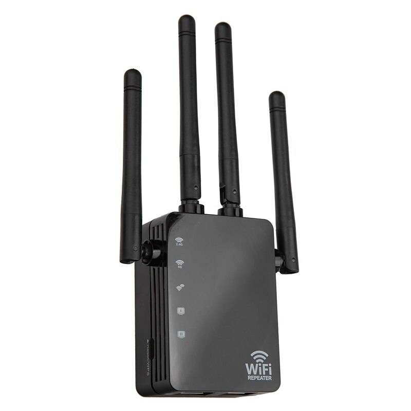WiFi Extender 1200Mbps Dual-Band AP Router - Us plugg