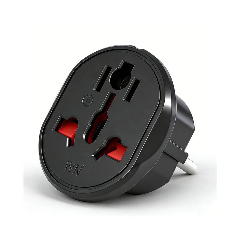 Universal Socket to EU Plug Adapter 16A Travel Adapter for Converte Germany France Netherlands European Union EU Plug
