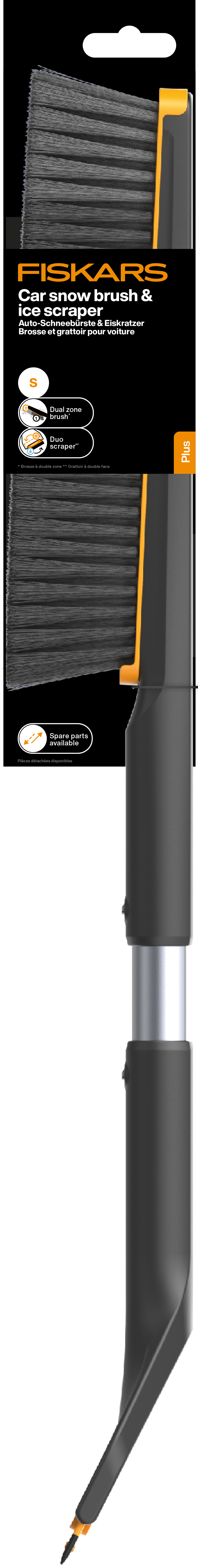 Fiskars - Plus Car Snow Brush & Ice Scraper - Short