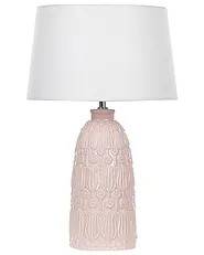 Bordlampe ZARIMA Keramik Lyserød