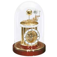 Hermle 22836-072987 Astrolabium Brass and Mahogany Table Clock