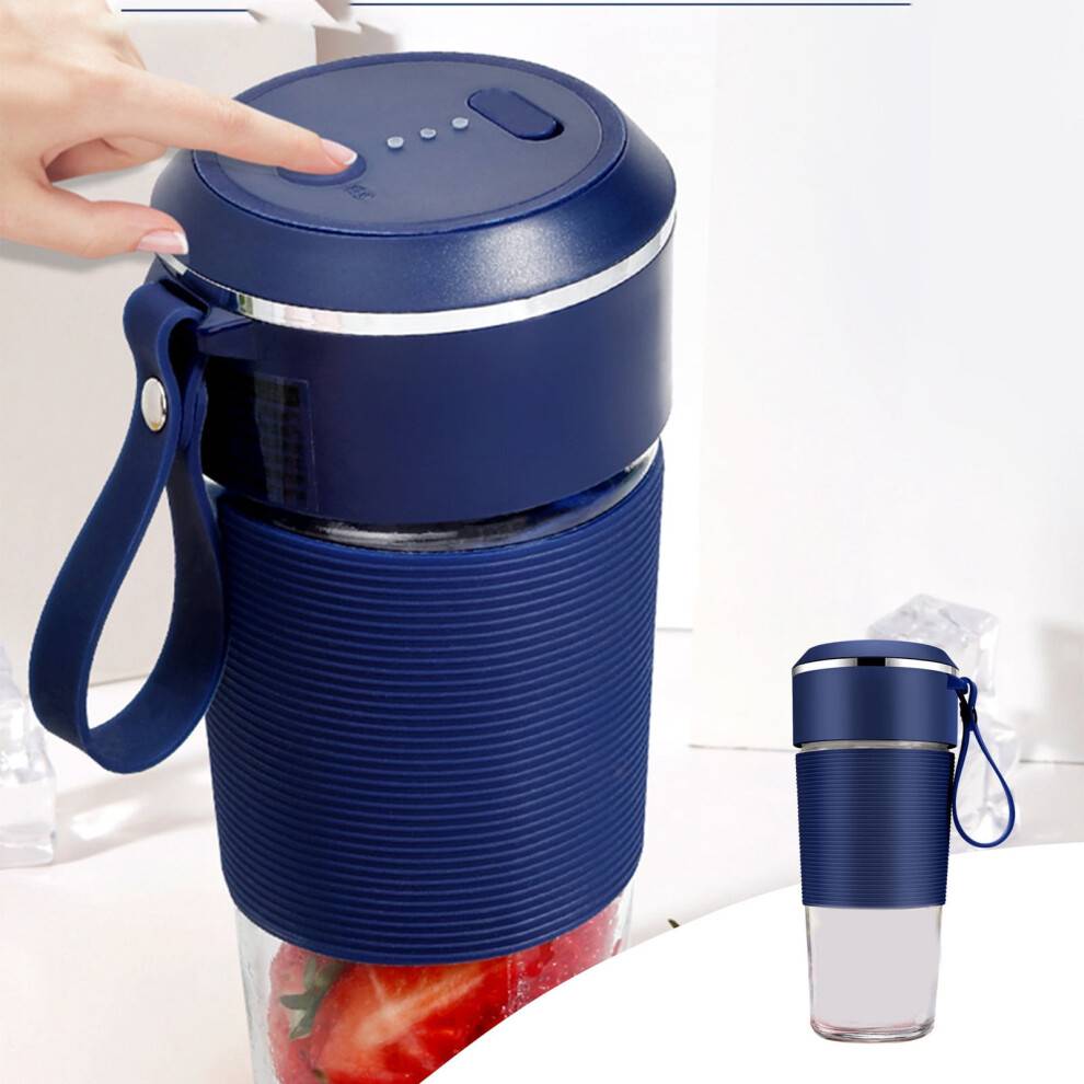 YgkuHd Bærbare Blendere, Juicer Til Shakes, Frugtjuicer USB Genopladelig Med 6 Klinger, Håndblendere Til Sport, Rejser Og Udendørs