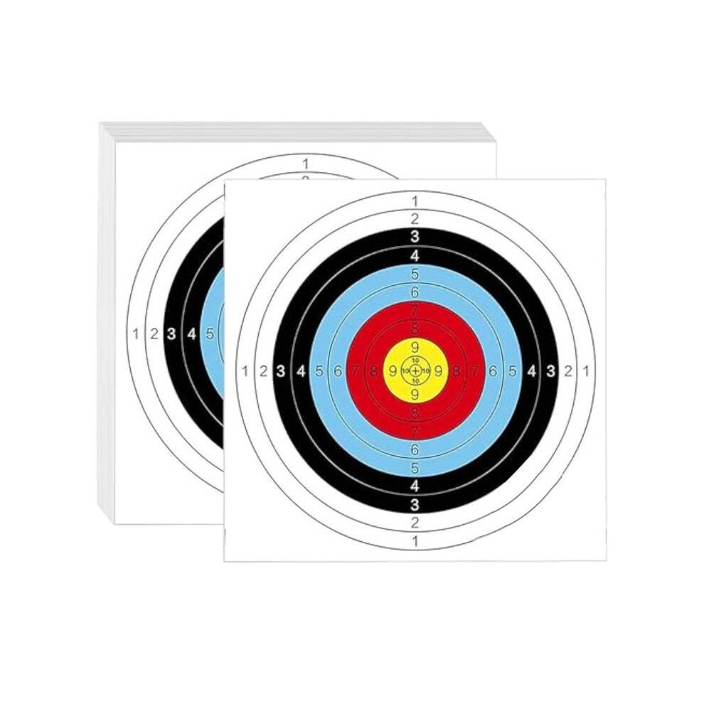Full Ring Target Paper Archery Hall Competition Recurve Bow Compound Pulley Bow Archery Coated Paper