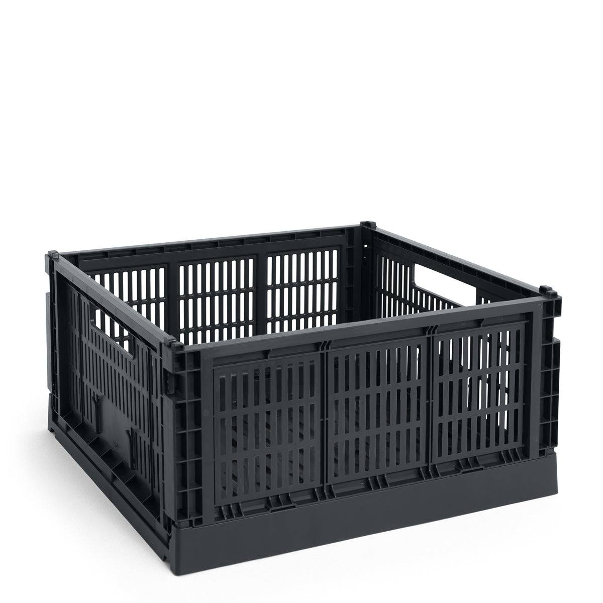 HAY Colour Crate - Large Square - Charcoal