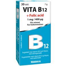 Vita B12 + Folsyra 30 tabletter